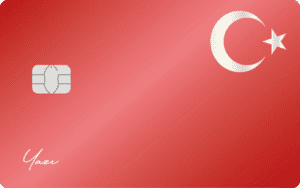 Türk Bayrağı - İsimli | Metal Card