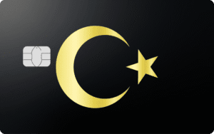 Türk Bayrağı - Ortalı | Metal Card