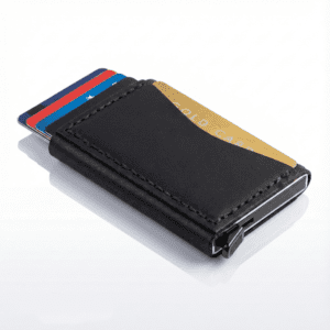 Siyah Quick Access Slim | El Yapımı Deri Cüzdan