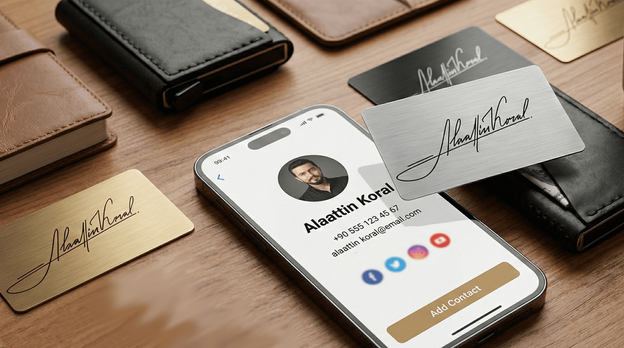 Metal Dijital Kartvizit